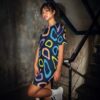 Vestido Oversize “Purple Grid” - Imagen 2